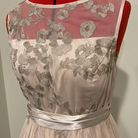 NWOT JESSICA HOWARD CHAMPAGNE FORMAL DRESS,  SIZE 8 - Picture 2 of 9